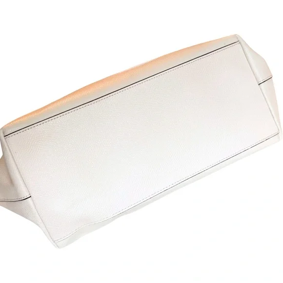 Coach Crossgrain Zip Tote — F36875, Chalk — Clean Interior - Picture 4 of 15